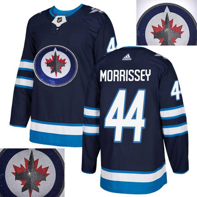 Jets #44 Morrissey Navy With Special Glittery Logo Adidas Jersey,We sell and wholesale Jets #44 Morrissey Navy With Special Glittery Logo Adidas Jersey on line form chian!